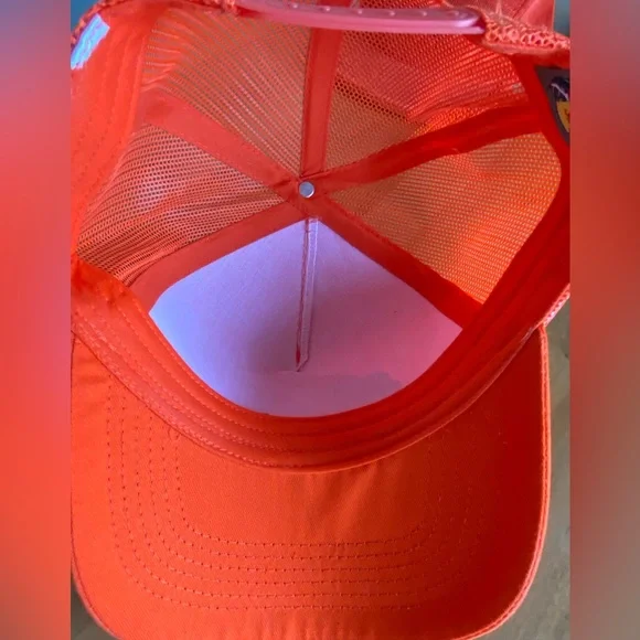 Bass Pro Shops A Frame trucker hat orange SnapBack - Picture 5 of 9